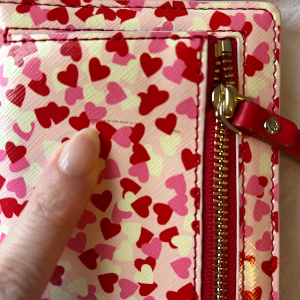 Kate Spade Pink and Red Heart Wallet - Picture 7 of 7